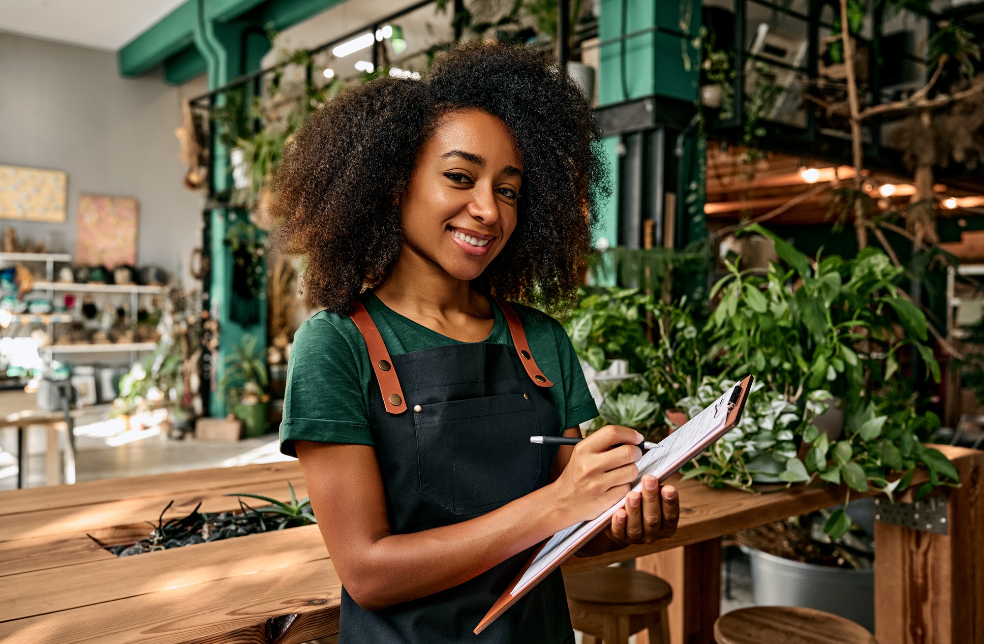 Management of flower shop.
