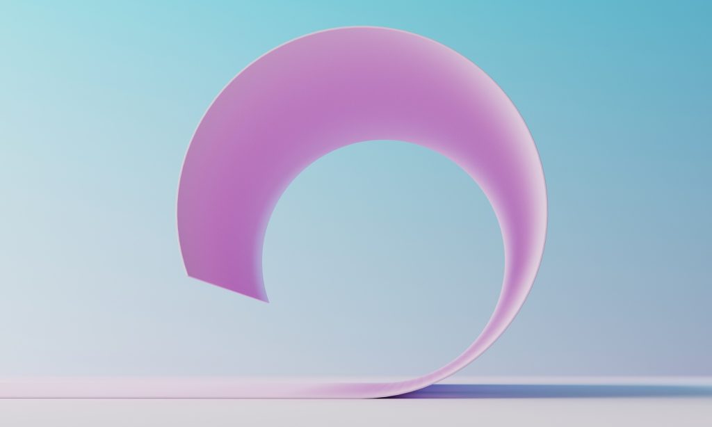 Minimal background for cosmetic branding and packaging presentation. Stage pastel colors. 3d